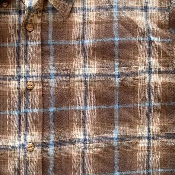 Weatherproof Men’s Brown Blue Flannel Button Down Long Sleeve Shirt Size XXL - Picture 3 of 6
